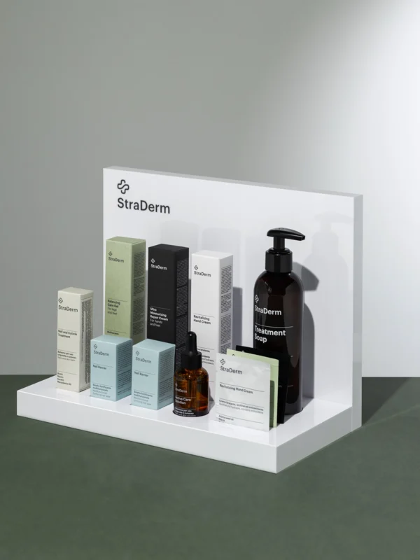 StraDerm produktų demonstracinis stendas